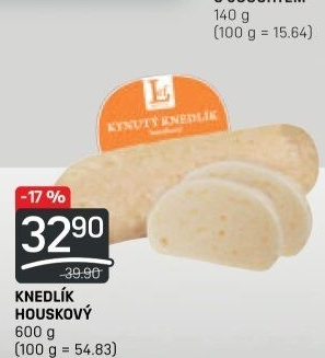 Knedlík houskový kynutý Lef
