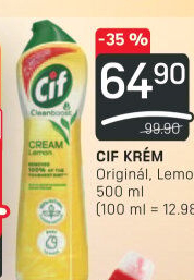 Krémový čistič Cif Cream