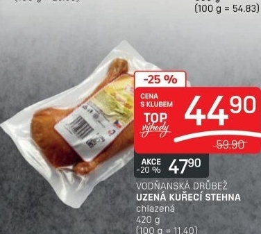 Kuřecí stehna uzená Vodňanské kuře