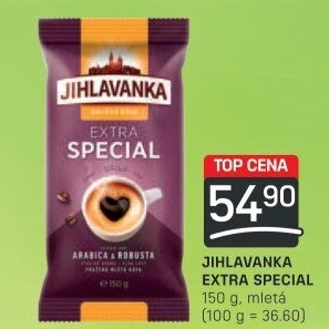 Mletá káva extra speciál Jihlavanka