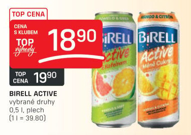 Nealkoholické pivo ochucené Active Birell
