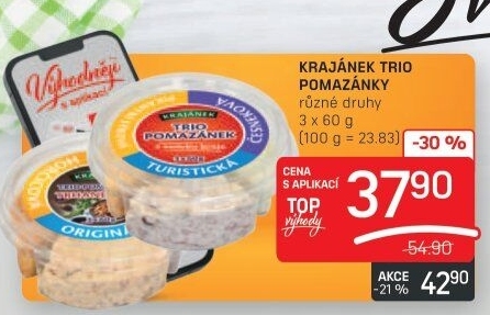 Pomazánky Trio Krajánek