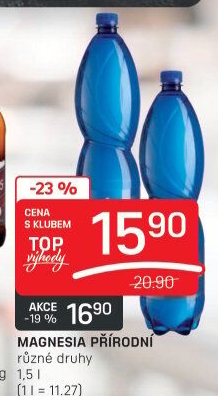 Přírodní voda Magnesia