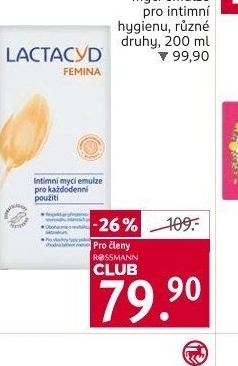 Intimní emulze Lactacyd