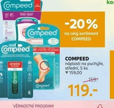 Náplast na puchýře Compeed