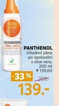 Pěna po opalování sprej 9% s Aloe Vera Panthenol Omega Pharma