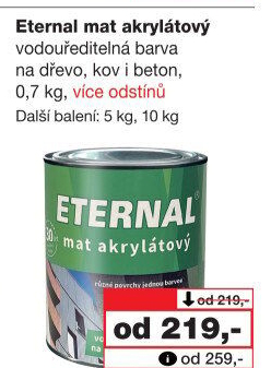 Akrylátová barva mat Eternal