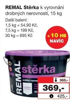 Vyrovnávací stěrka Remal