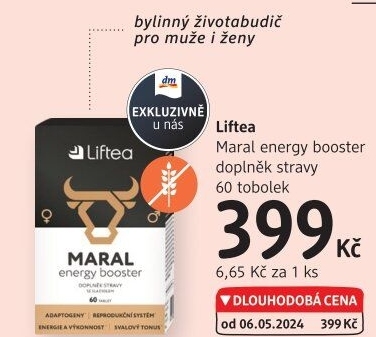 Doplněk stravy Maral energy booster Liftea