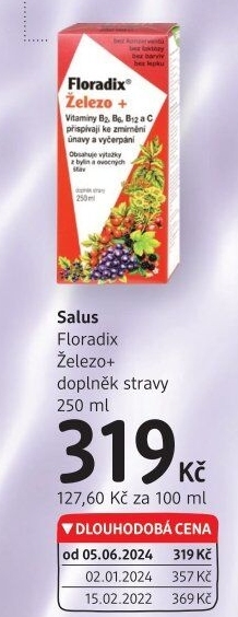 Doplněk stravy Železo+ Floradix Salus