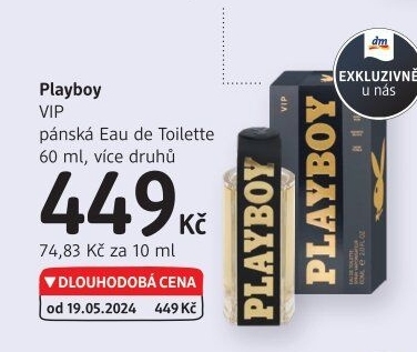 Toaletní voda pánská VIP Playboy