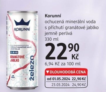 Voda ochucená Korunní