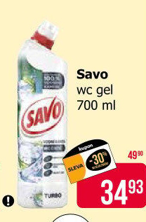 Gelový čistič WC Savo