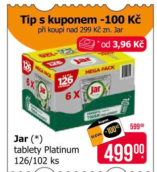 Kapsle do myčky Platinum Jar