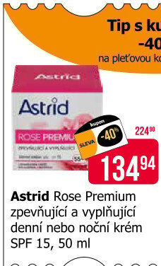 Krém pleťový Rose Premium OF 15 Astrid