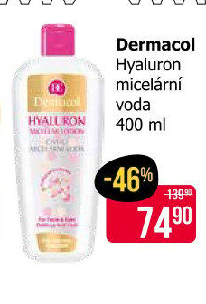 Micelární voda proti stárnutí pleti Hyaluron Dermacol