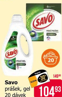 Prací prášek Savo