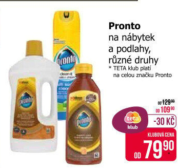 Prostředky čisticí Pronto
