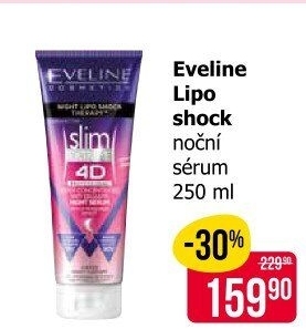 Sérum zeštíhlujícíhřejivý efekt Lipo Shock Slim Extreme Eveline