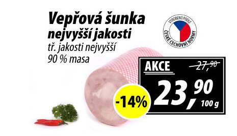 Šunka vepřová nejvyšší jakosti