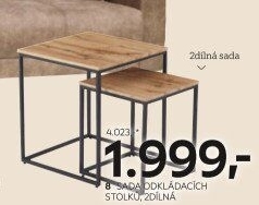 SADA ODKLÁDACÍCH STOLKŮ