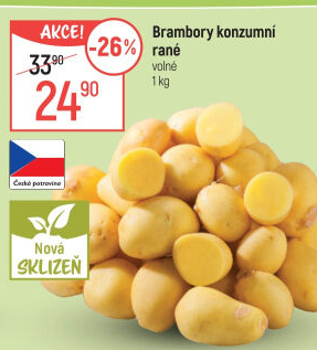 Brambory konzumní rané