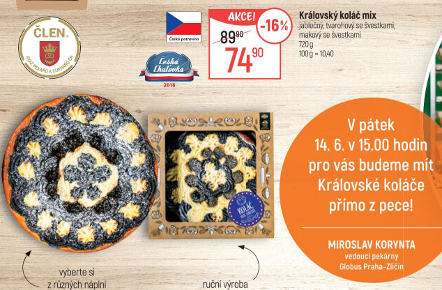 Koláč královský Globus