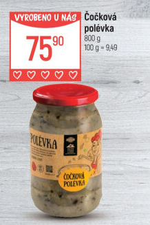 Polévka čočková Globus