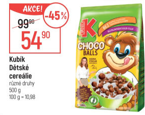 Cereálie Choco balls Kubík