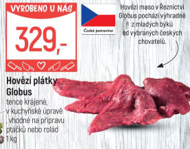 Hovězí plátky Globus