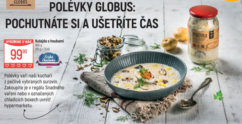 Polévka kulajda Globus