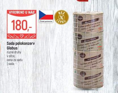 Sada polokonzerv Globus