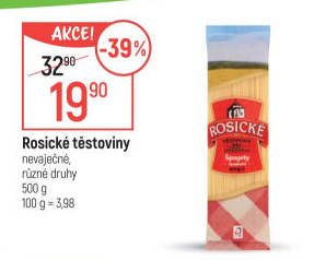 Těstoviny bezvaječné Rosické
