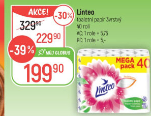 Toaletní papír 3vrstvý Linteo