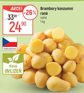 Brambory konzumní rané