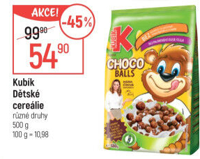 Cereálie Choco balls Kubík