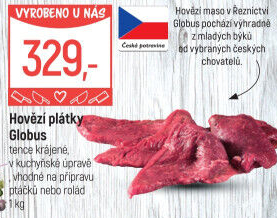 Hovězí plátky Globus