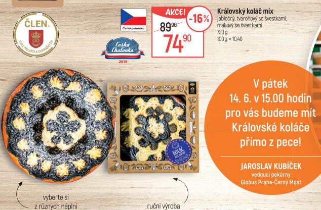 Koláč královský Globus