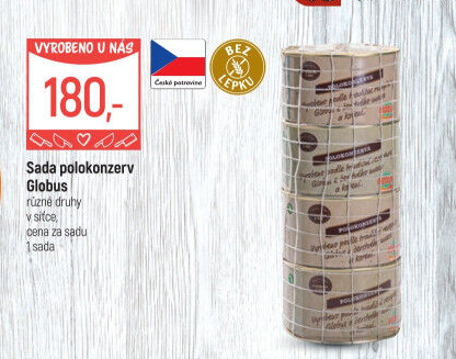 Sada polokonzerv Globus
