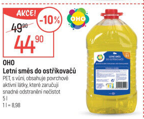 Směs do ostřikovačů letní OHO