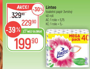 Toaletní papír 3vrstvý Linteo