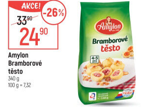 Bramborové těsto v prášku Amylon