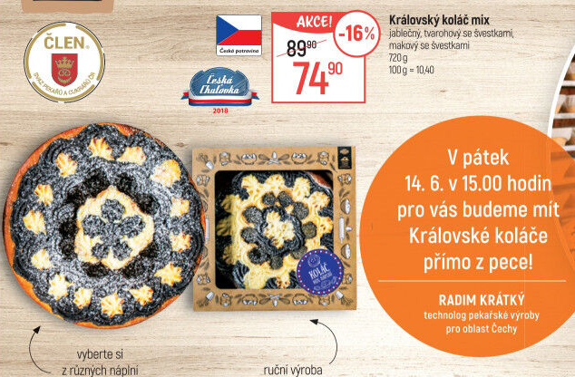 Koláč královský Globus