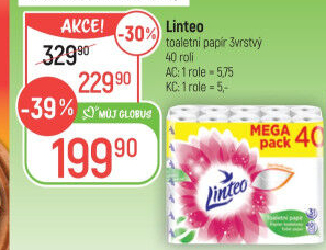 Toaletní papír 3vrstvý Linteo