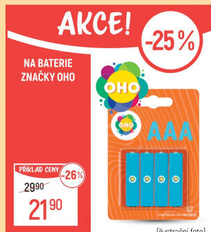Baterie alkalické OHO