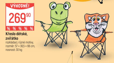 Dětské kempingové křeslo Happy Green