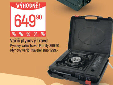 Vařič plynový Traveler Cattara