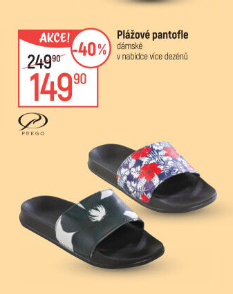 Dámské plážové pantofle Prego