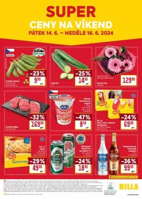 akční leták BILLA 12.6.2024-18.6.2024