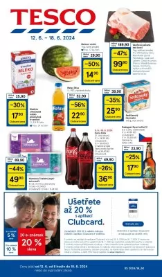 akční leták Tesco 12.6.2024-18.6.2024